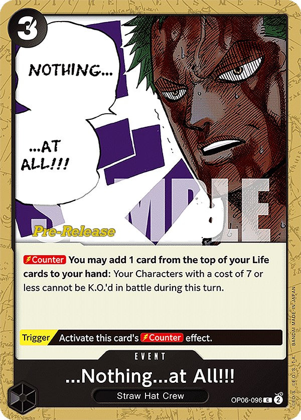 ...Nothing...at All!!! [Wings of the Captain Pre-Release Cards] | Good Games Morley