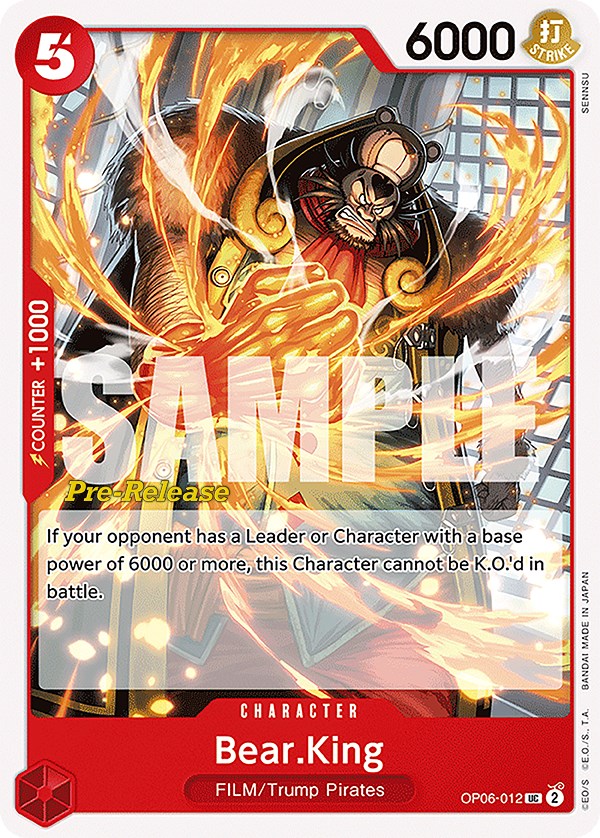 Bear.King [Wings of the Captain Pre-Release Cards] | Good Games Morley
