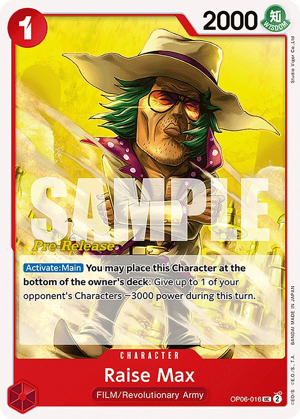 Raise Max [Wings of the Captain Pre-Release Cards] | Good Games Morley