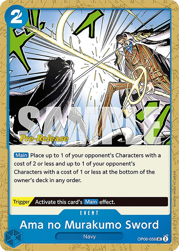 Ama no Murakumo Sword [Wings of the Captain Pre-Release Cards] | Good Games Morley