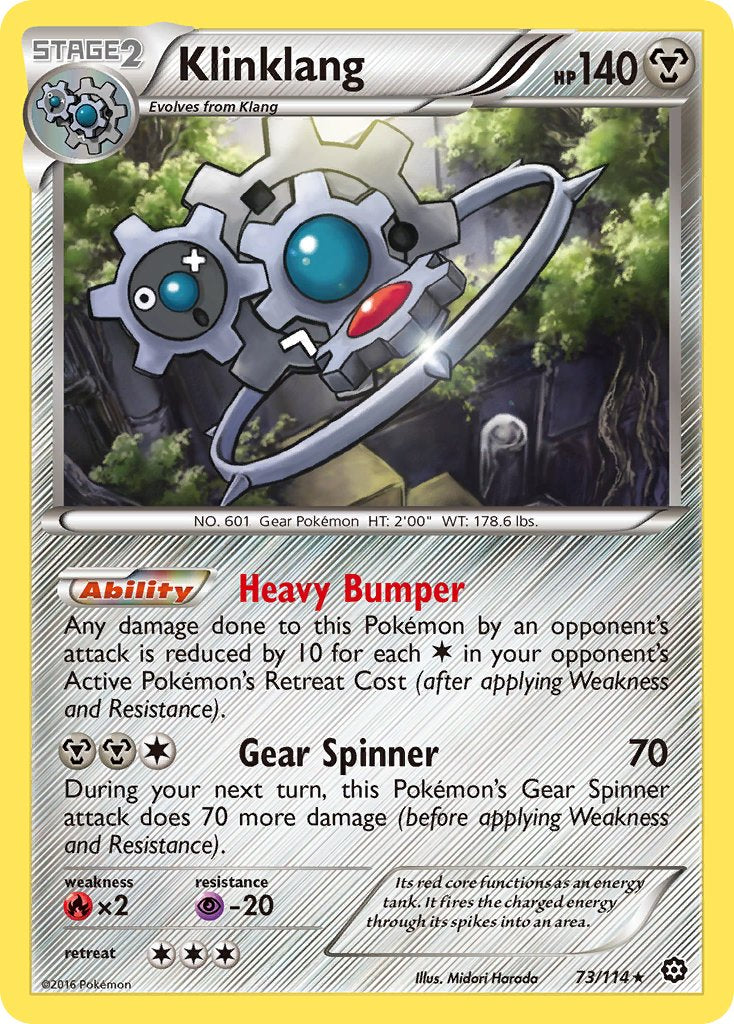 Klinklang (73/114) (Theme Deck Exclusive) [XY: Steam Siege] | Good Games Morley