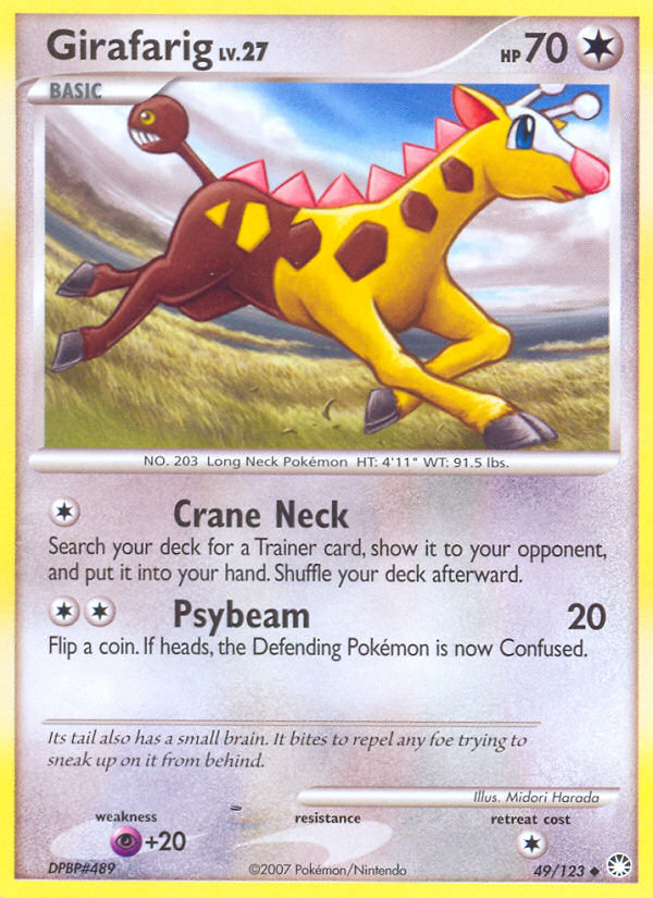 Girafarig (49/123) [Diamond & Pearl: Mysterious Treasures] | Good Games Morley