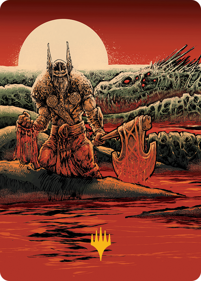 Fynn, the Fangbearer Art Card (Gold-Stamped Signature) [March of the Machine Art Series] | Good Games Morley