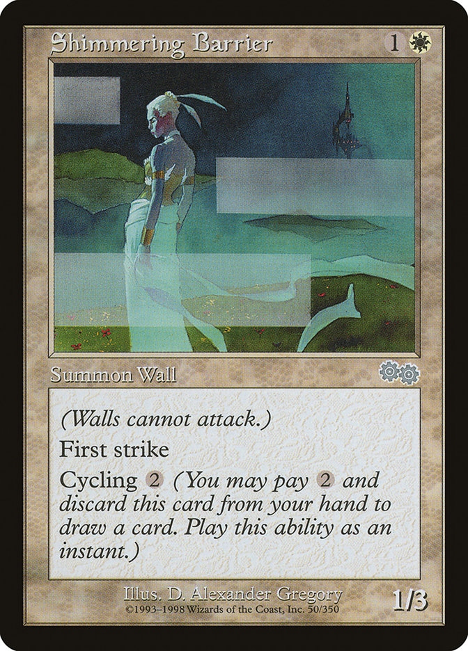 Shimmering Barrier [Urza's Saga] | Good Games Morley