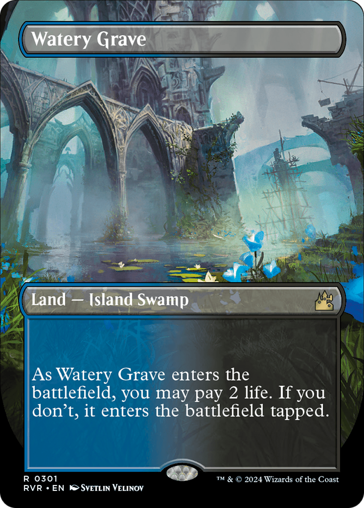 Watery Grave (Borderless) [Ravnica Remastered] | Good Games Morley