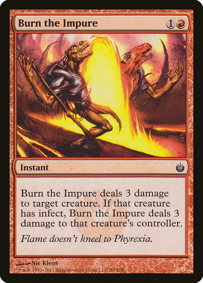 Burn the Impure [Mirrodin Besieged] | Good Games Morley