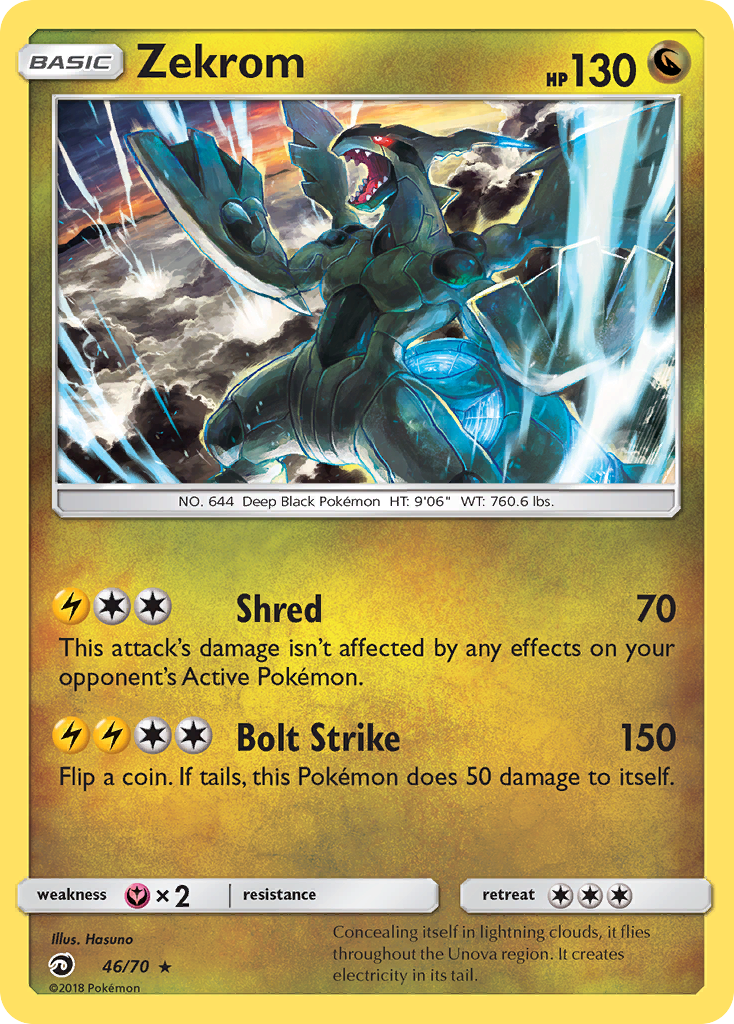 Zekrom (46/70) [Sun & Moon: Dragon Majesty] | Good Games Morley