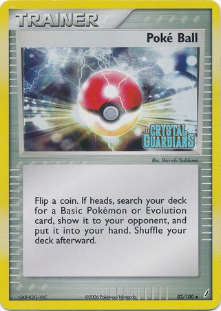 Poke Ball (82/100) (Stamped) [EX: Crystal Guardians] | Good Games Morley