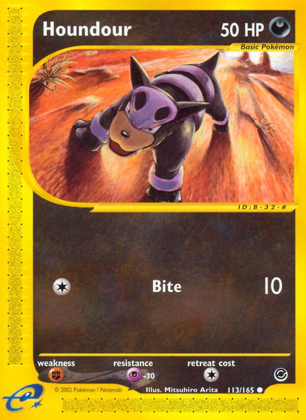 Houndour (113/165) [Expedition: Base Set] | Good Games Morley