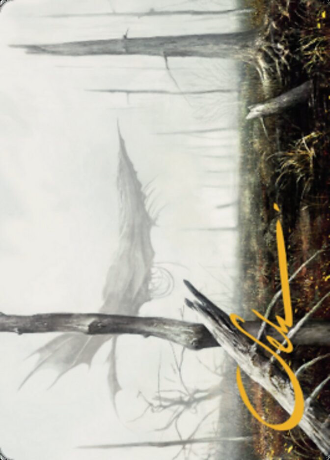 Swamp Art Card (Gold-Stamped Signature) [Dominaria United Art Series] | Good Games Morley