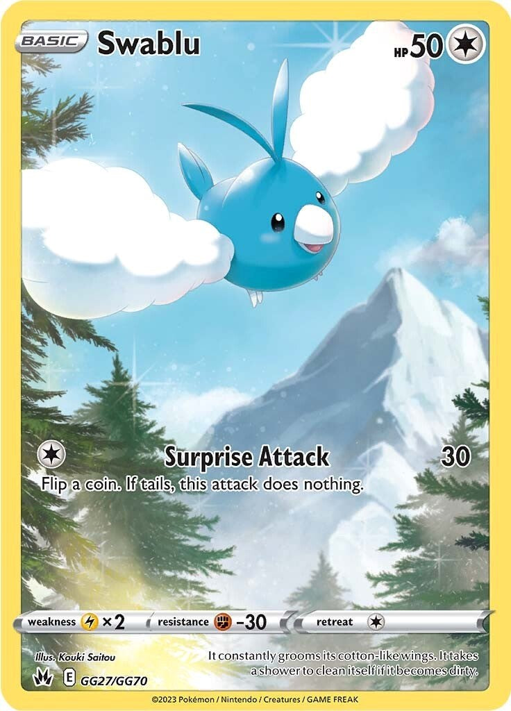 Swablu (GG27/GG70) [Sword & Shield: Crown Zenith] | Good Games Morley