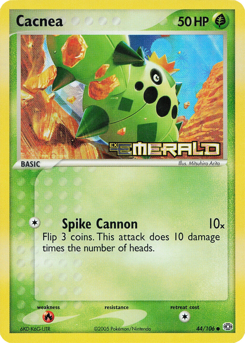 Cacnea (44/106) (Stamped) [EX: Emerald] | Good Games Morley