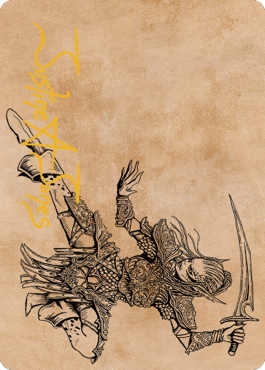 Lae'zel, Vlaakith's Champion Art Card (Gold-Stamped Signature) [Commander Legends: Battle for Baldur's Gate Art Series] | Good Games Morley