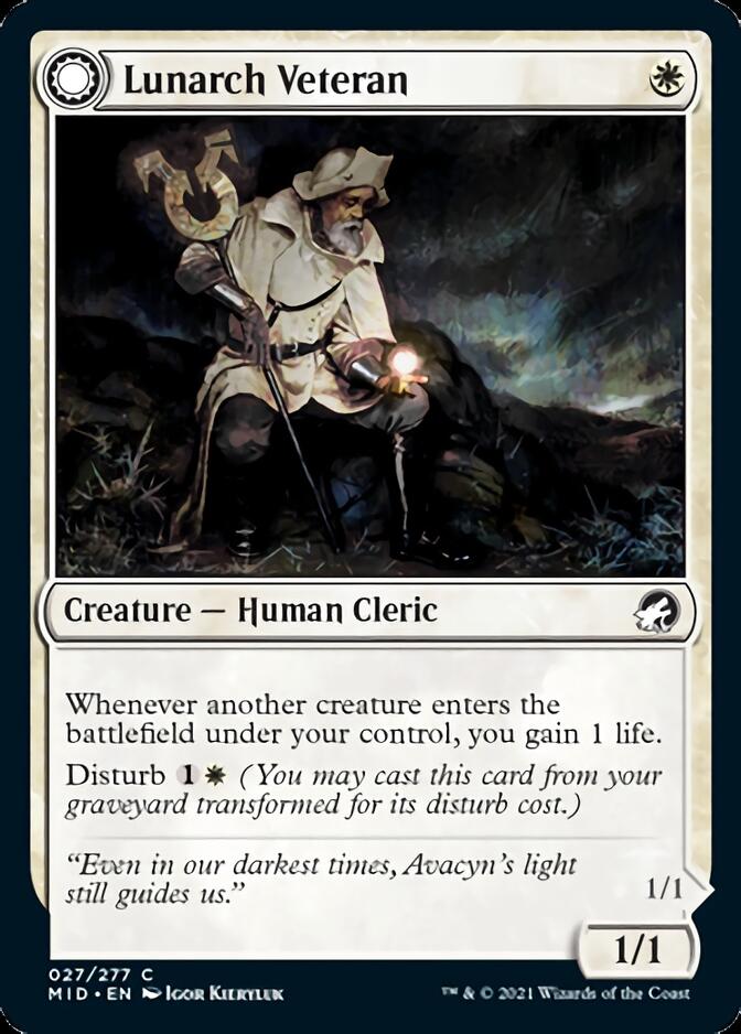 Lunarch Veteran // Luminous Phantom [Innistrad: Midnight Hunt] | Good Games Morley