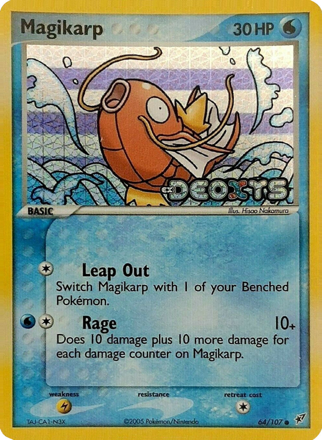 Magikarp (64/107) (Stamped) [EX: Deoxys] | Good Games Morley