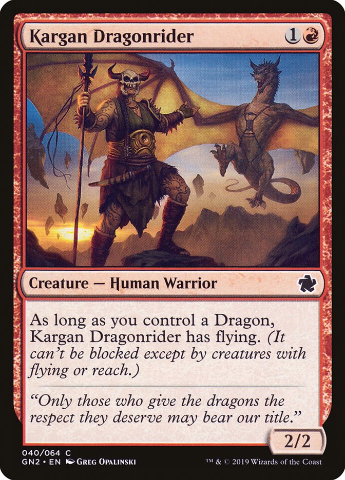 Kargan Dragonrider [Game Night 2019] | Good Games Morley