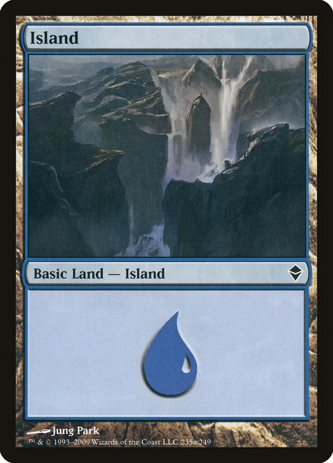 Island (235a) [Zendikar] | Good Games Morley