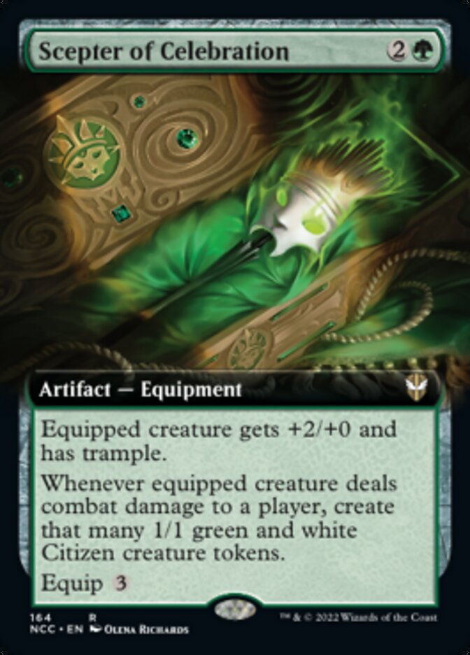 Scepter of Celebration (Extended Art) [Streets of New Capenna Commander] | Good Games Morley