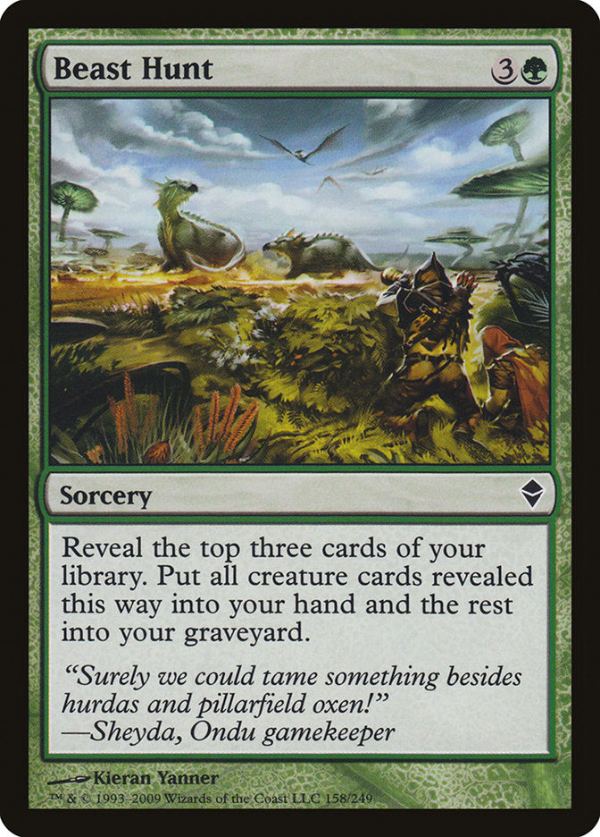 Beast Hunt [Zendikar] | Good Games Morley