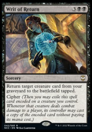 Writ of Return (Promo Pack) [Streets of New Capenna Commander Promos] | Good Games Morley