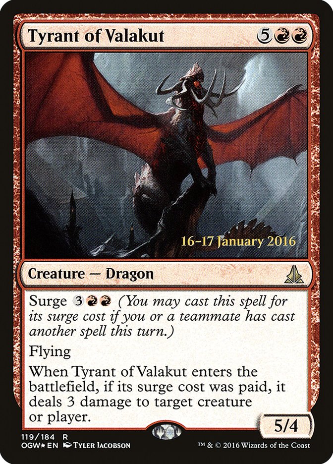 Tyrant of Valakut [Oath of the Gatewatch Prerelease Promos] | Good Games Morley