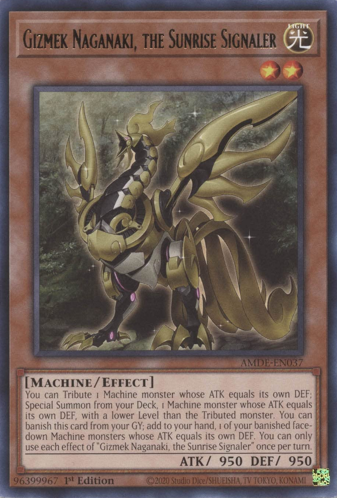 Gizmek Naganaki, the Sunrise Signaler [AMDE-EN037] Rare | Good Games Morley