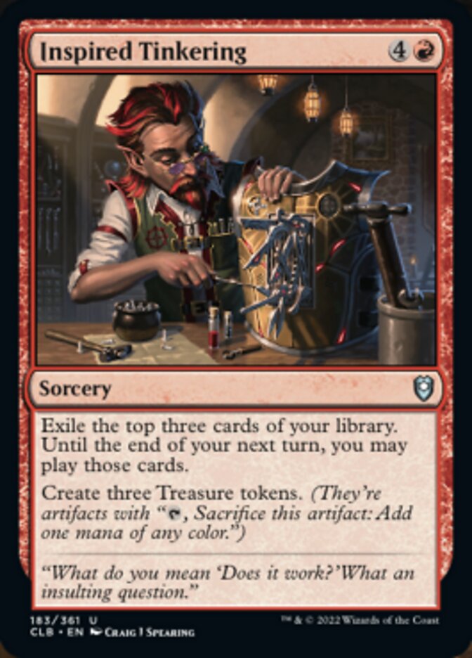 Inspired Tinkering [Commander Legends: Battle for Baldur's Gate] | Good Games Morley