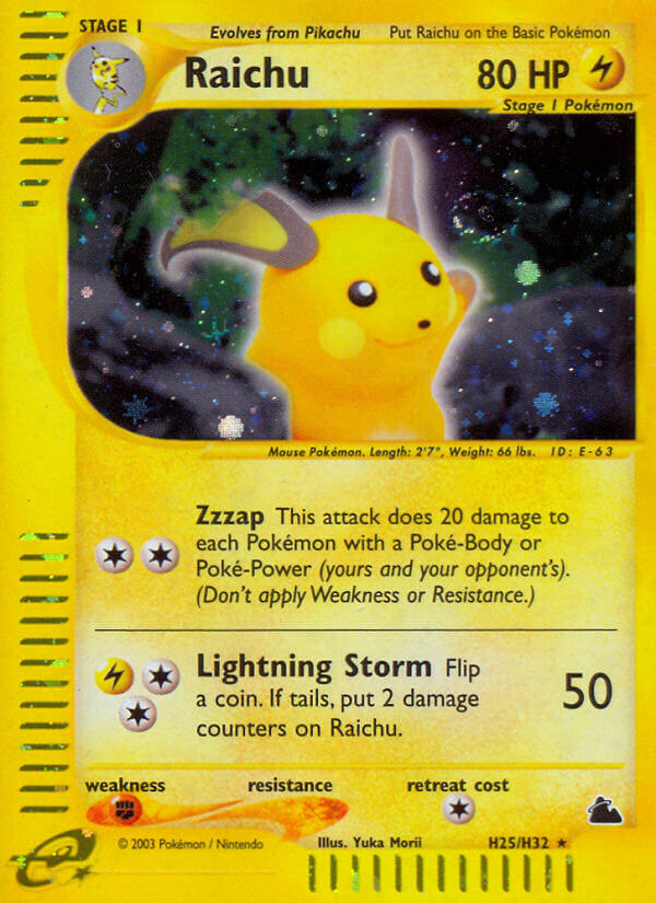 Raichu (H25/H32) [Skyridge] | Good Games Morley