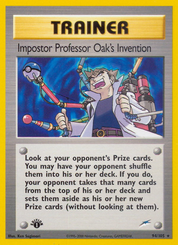 Impostor Professor Oak's Invention (94/105) [Neo Destiny 1st Edition] | Good Games Morley