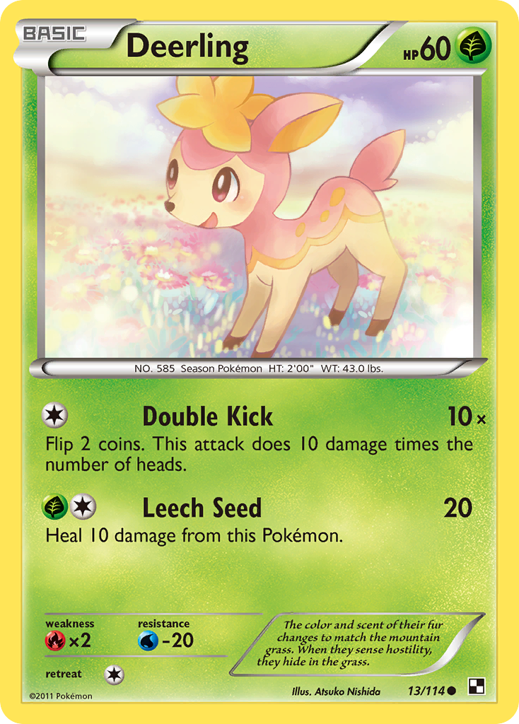 Deerling (13/114) [Black & White: Base Set] | Good Games Morley