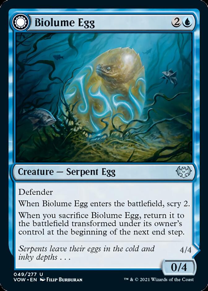 Biolume Egg // Biolume Serpent [Innistrad: Crimson Vow] | Good Games Morley
