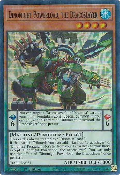 Dinomight Powerload, the Dracoslayer [DABL-EN024] Super Rare | Good Games Morley