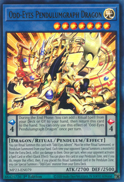 Odd-Eyes Pendulumgraph Dragon [MP23-EN079] Ultra Rare | Good Games Morley