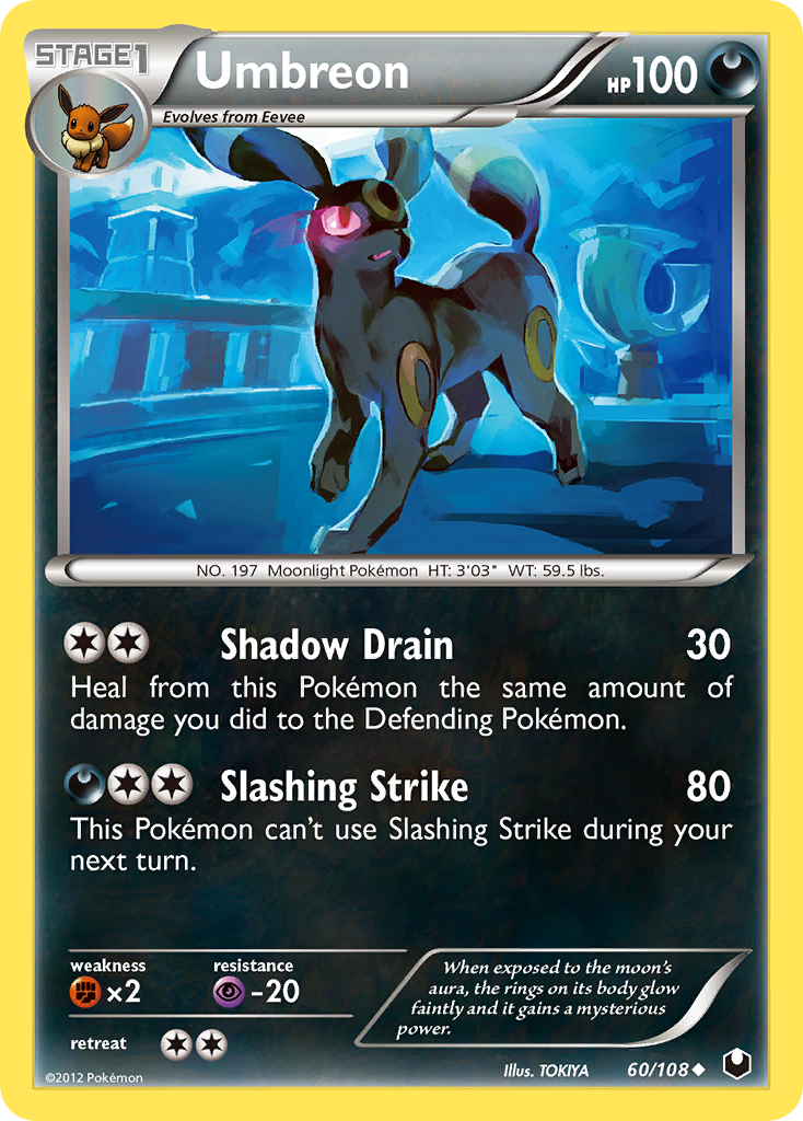 Umbreon (60/108) [Black & White: Dark Explorers] | Good Games Morley