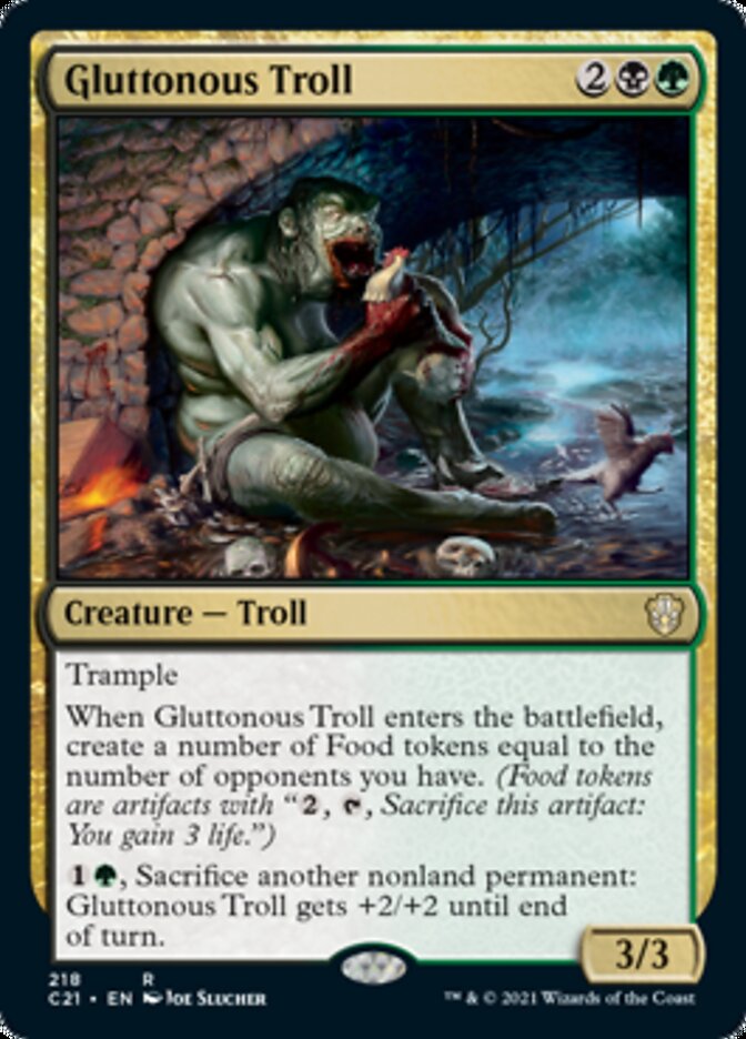 Gluttonous Troll [Commander 2021] | Good Games Morley