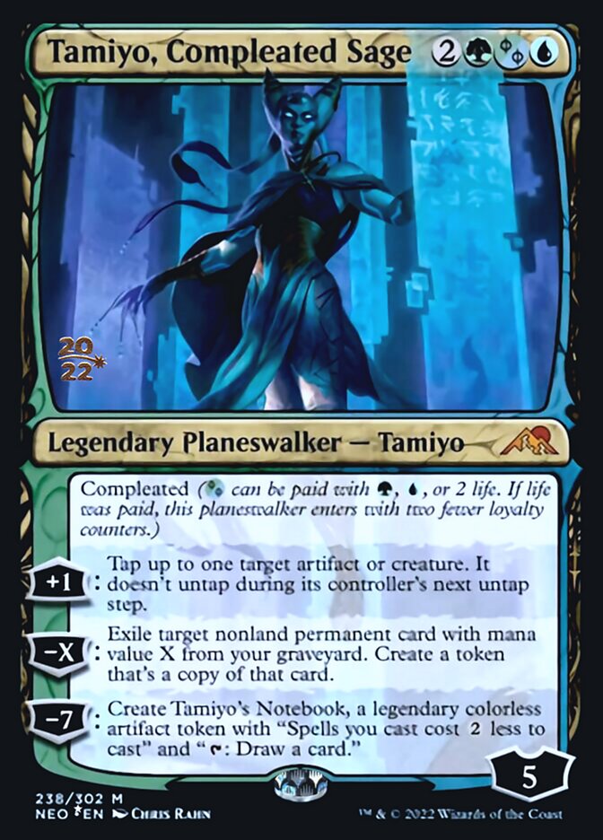 Tamiyo, Compleated Sage [Kamigawa: Neon Dynasty Prerelease Promos] | Good Games Morley