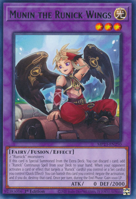 Munin the Runick Wings [MP23-EN250] Rare | Good Games Morley