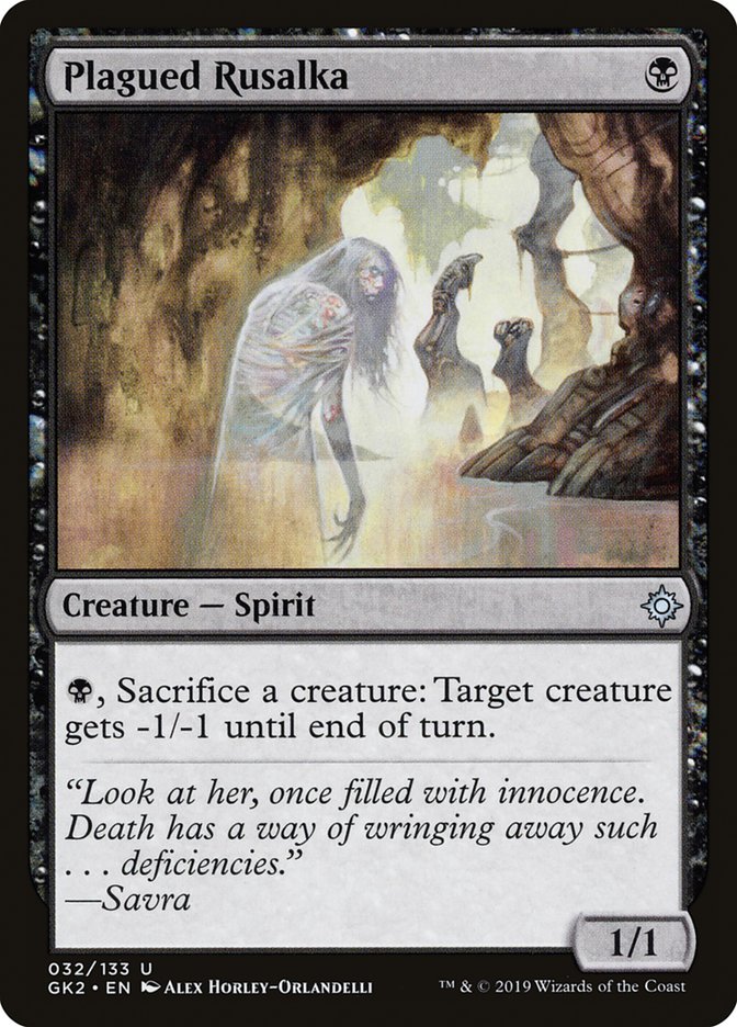 Plagued Rusalka [Ravnica Allegiance Guild Kit] | Good Games Morley