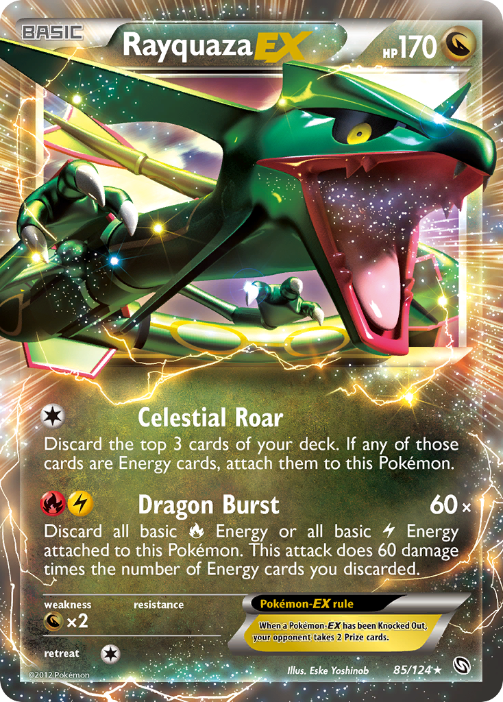 Rayquaza EX (85/124) [Black & White: Dragons Exalted] | Good Games Morley