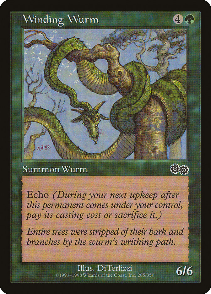 Winding Wurm [Urza's Saga] | Good Games Morley