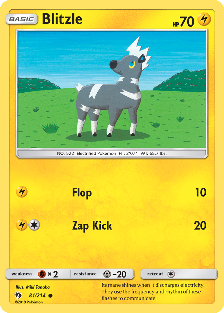 Blitzle (81/214) [Sun & Moon: Lost Thunder] | Good Games Morley