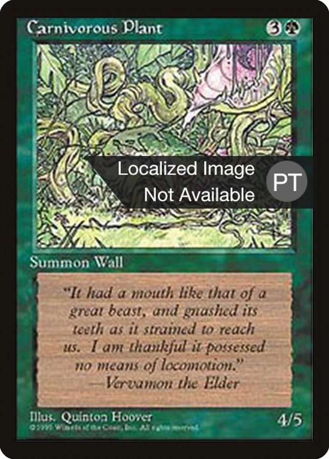 Carnivorous Plant [Fourth Edition (Foreign Black Border)] | Good Games Morley