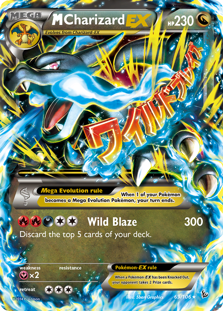 M Charizard EX (69/106) [XY: Flashfire] | Good Games Morley
