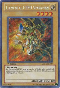 Elemental HERO Sparkman (Alternate Art) [LCGX-EN007] Secret Rare | Good Games Morley