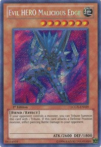 Evil HERO Malicious Edge [LCGX-EN029] Secret Rare | Good Games Morley