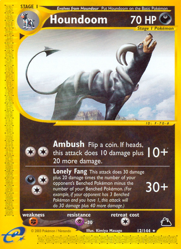 Houndoom (12/144) [Skyridge] | Good Games Morley