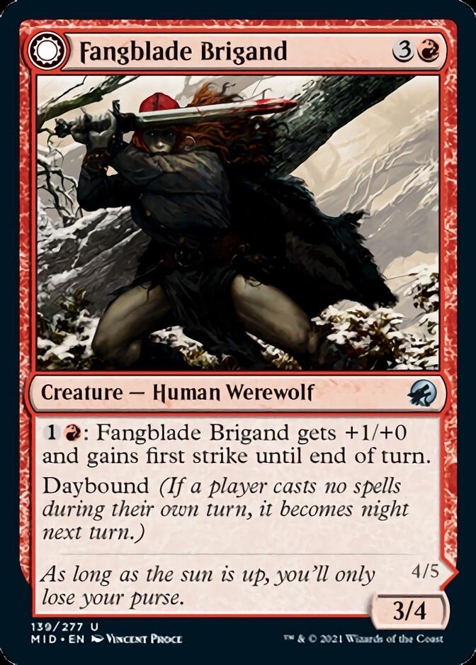 Fangblade Brigand // Fangblade Eviscerator [Innistrad: Midnight Hunt] | Good Games Morley