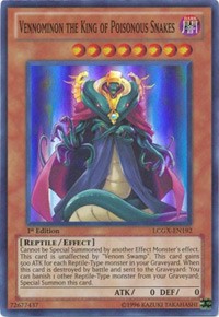 Vennominon the King of Poisonous Snakes [LCGX-EN192] Super Rare | Good Games Morley