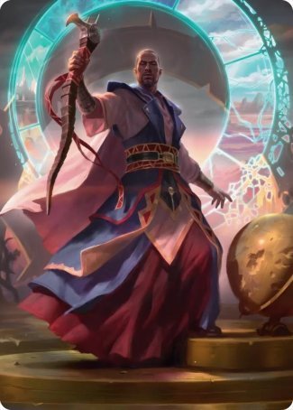 Teferi, Who Slows the Sunset Art Card [Innistrad: Midnight Hunt Art Series] | Good Games Morley