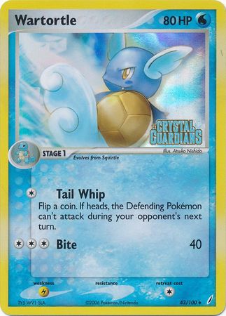 Wartortle (43/100) (Stamped) [EX: Crystal Guardians] | Good Games Morley